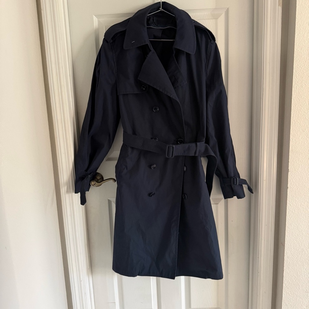 Navy Blue trench - Picture 3 of 8